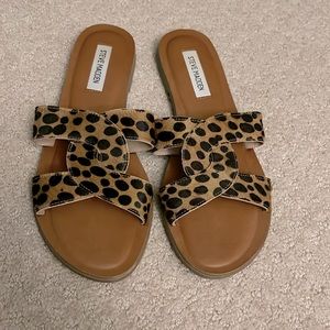 Steve Madden Leopard Sandals Size 8.5